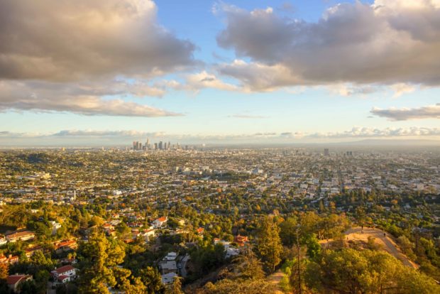 Overlooking Los Angeles from Griffith Park